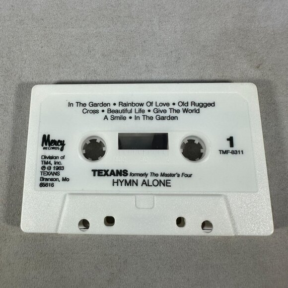 Texans Hymn Alone Cassette Tape 1983 Mercy Records Christian Gospel Music Album - Picture 3 of 4